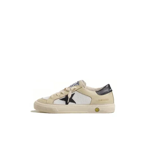 Golden Goose Детские Скейтбординги Низкие Топы Бежевые Kids