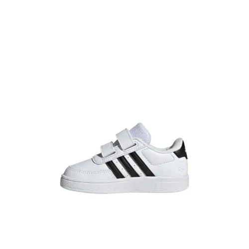 Adidas Focus Breathein BREAKNET 2,0 Устойчивые к истиранию Низкие Кроссовки для скейтбординга Белые Для малышей и детей дошкольного возраста