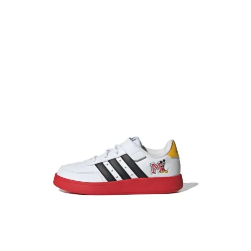 Adidas DISNEY BREAKNET 2,0 Slip-Resistant Low Top Скейтборд Кроссовки Белые Детские