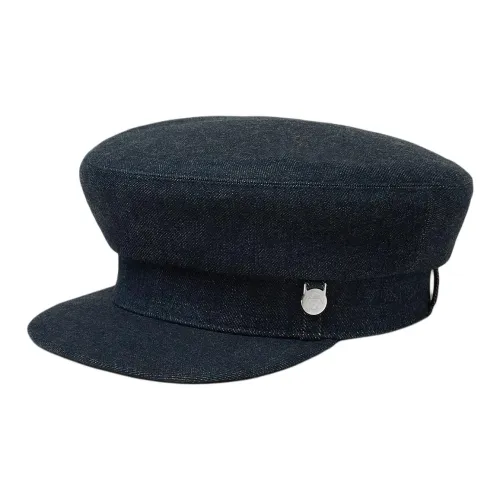 HERMES Хлопок Береты Женские Синий