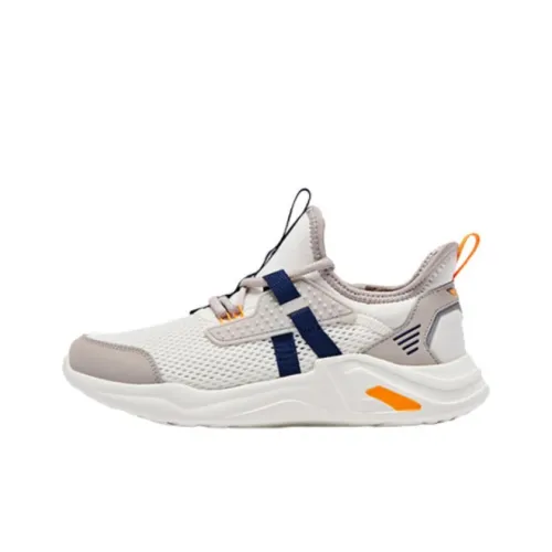 QIAODAN Амортизация Износостойкие Низкие Кеды для Детей Lifestyle Shoes Серый Белый Подростки