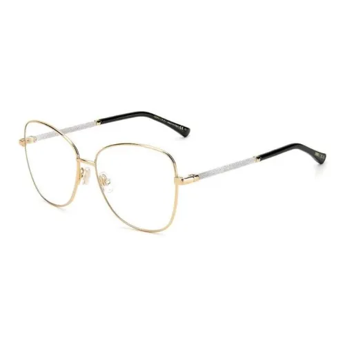 Jimmy Choo Нержавеющая сталь Квадратные Оправы для очков Женские Золотые