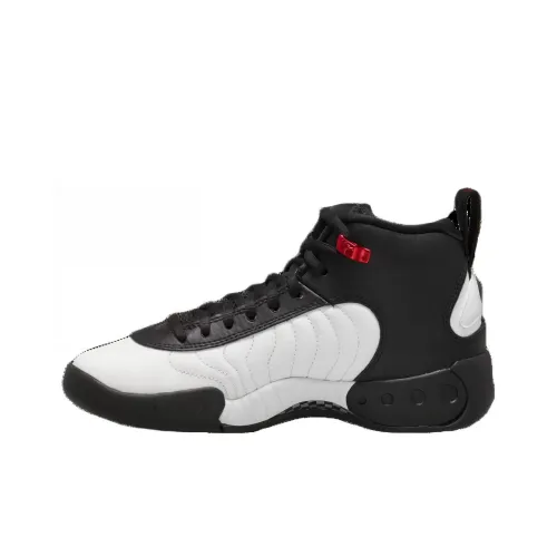 Jordan Jumpman Pro Амортизация Износостойкий Высокий Топ Детские Баскетбольные Кроссовки Черный Белый Подростки