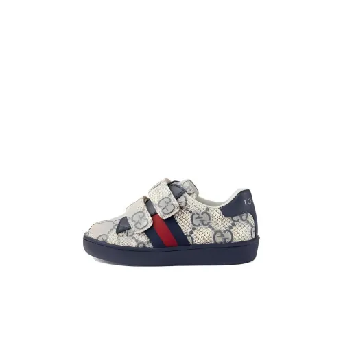 GUCCI Ace Low Топ Обувь для малышей Gray Infant And Toddler