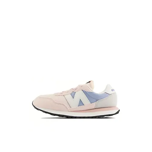 New Balance NB 237 Bungee Износостойкий и Легкий Низкий Топ Детская Беговая Обувь Розовый Синий Детский