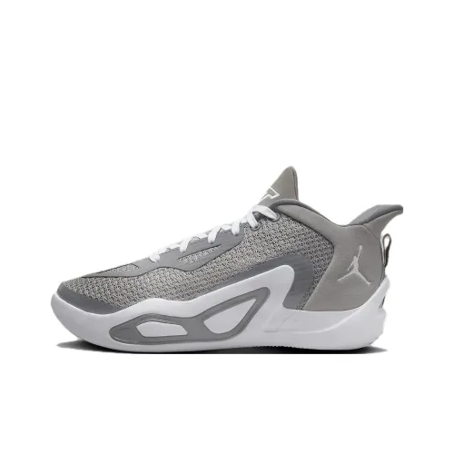 Джордан Tatum 1 Slip Resistant Abrasion Resistant Low Топ Детские Баскетбольные Кроссовки Серый
