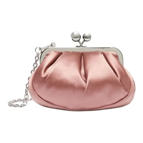MaxMara Сатин Одно плечо Через плечо Клатч Маленький Женский Розовый