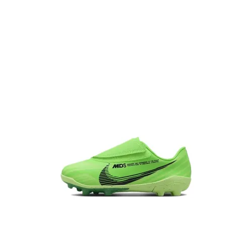 Nike Mercurial Vapor 15 Club Устойчивый к истиранию Дышащий Низкий Топ Обувь для малышей Зеленый Детский