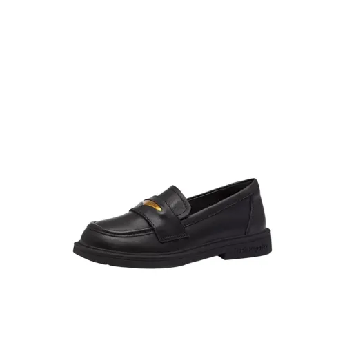 Hush Puppies Детская кожаная обувь Low Top Черный Kids