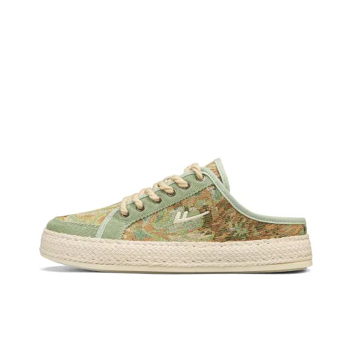 Warrior Шов Slip-Resistant Abrasion-Resistant Домашние тапочки Мужские Зеленые