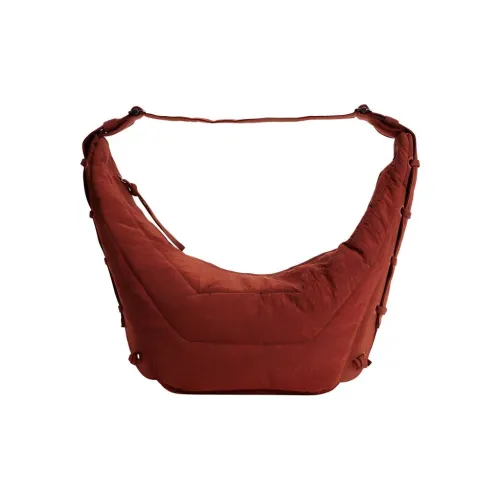 Lemaire Нейлон с Цветом Холста Gaming Сумка Сумка Сумка через плечо Средняя Унисекс Вишня Махагони