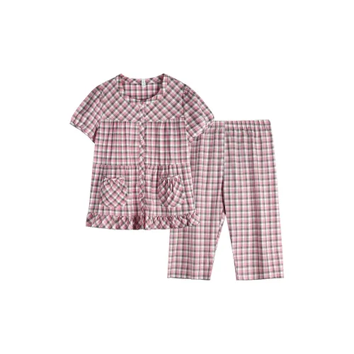 XUANJING Персиково-розовый Женские Пижамные комплекты