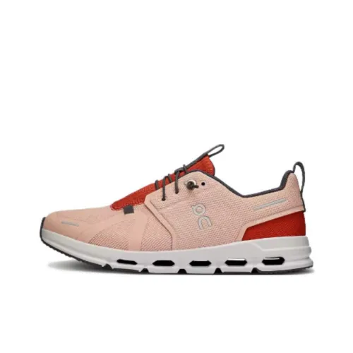 On Cloud Лазурь Амортизация Износостойкий Низкий Топ Детские Беговые Кроссовки Розовый Подростки