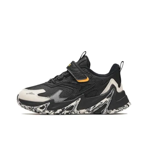 Antakids Slip-resistant Thermal MID Top Kids Lifestyle Shoes Black Orange Teenagers Антакидс Слип-резистентный Термический MID Топ Kids Lifestyle Shoes Черный Оранжевый Подростки