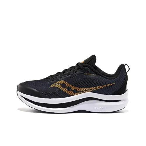 Saucony Endorphin KDZ Детская беговая обувь Низкий топ Черный Золотой Kids