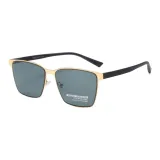 Золотая оправа с черно-серыми линзами