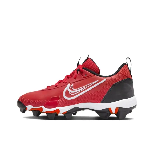 Nike Force Trout 9 Slip-Resistant Abrasion-Resistant Детские Тренировочные Кроссовки Красный Белый Подростки