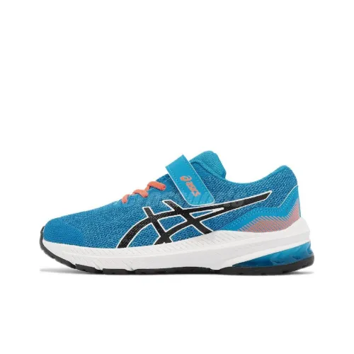 Asics GT 1000 11 Устойчивый к истиранию Низкий Топ Детская Беговая Обувь Синий Черный Детский