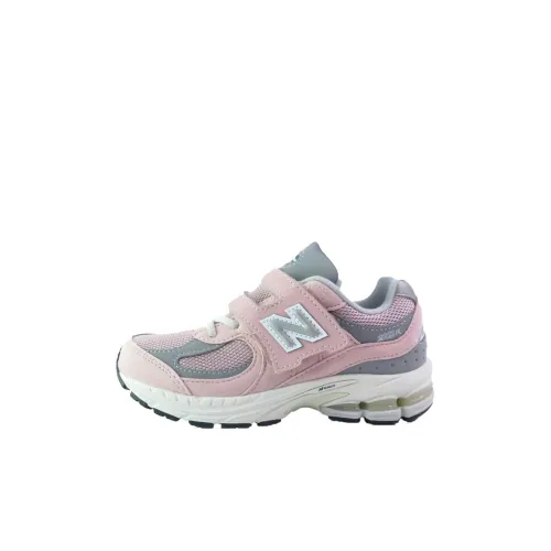 New Balance NB 2002R Дышащий Низкий Топ Детская Беговая Обувь Розовый Серый Малыш
