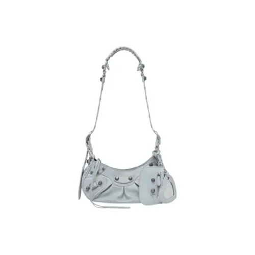 Balenciaga Le Cagole Sheepskin Сумка через плечо Мини Женская Светло-синяя