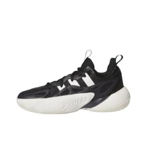 Adidas Trae Unlimited Young 2 Противоскользящий устойчивый к истиранию низкий топ детские баскетбольные кроссовки черного цвета для подростков