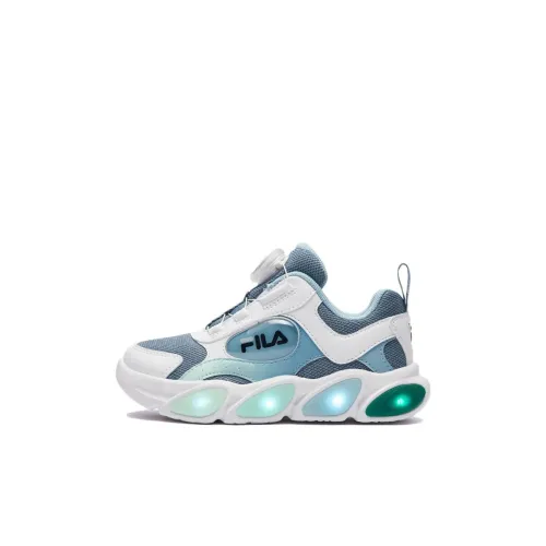 FILA KIDS Ferris Wheel Slip-resistant детские повседневные туфли синие и белые для детей в возрасте 3-7 лет