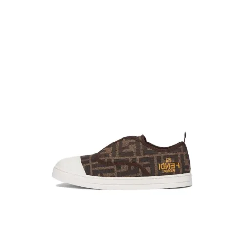 FENDI Детские Скейтбординги Низкий Топ Коричневый Kids