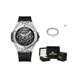 Серебряный (Браслет + Коробка)