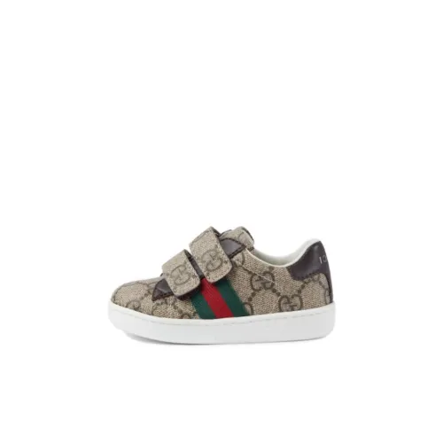 GUCCI Ace Low Топ Обувь для малышей Коричневый Infant And Toddler