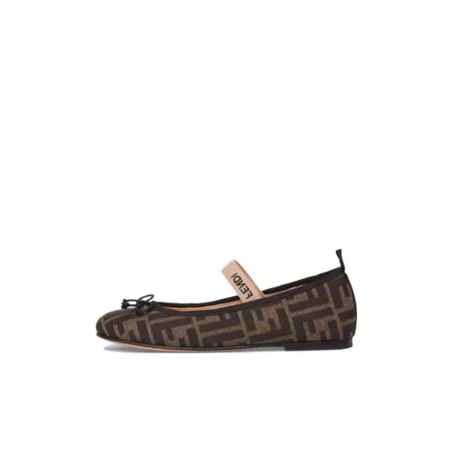FENDI Детская повседневная обувь Low Top Коричневый Kids