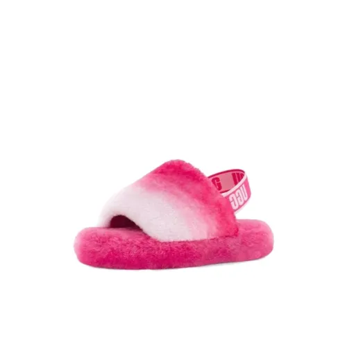 UGG FLUFF YEAH Детские сандалии красный детский