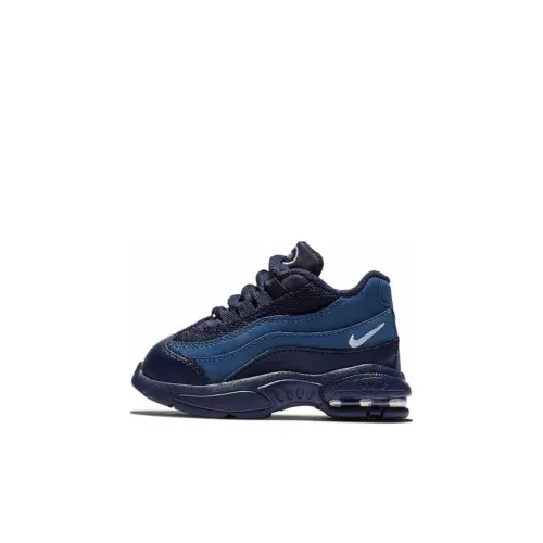 Nike Air Max 95 Low Топ Обувь для малышей Черный Синий Infant And Toddler