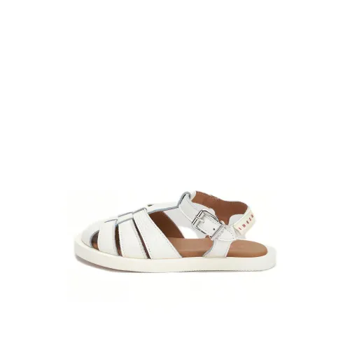 MARNI Детские сандалии белые для малышей