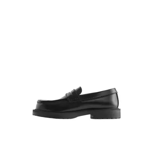 ZARA Детская кожаная обувь Low Top Черный Kids