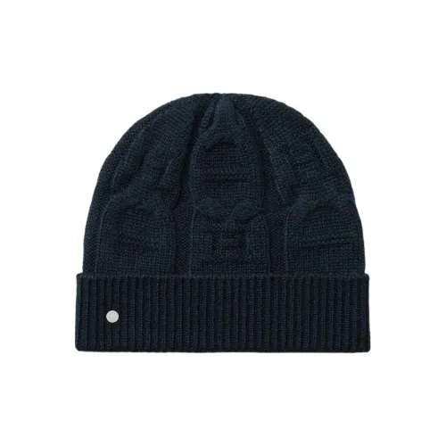 HERMES Кашемир Шапки-бини Мужской Sea Аква-зеленый