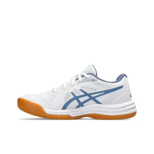 Asics Гель Upcourt 5 Low Топ Детские Кроссовки для Тренировок Белый Синий