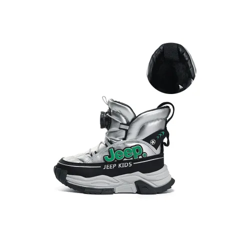 JEEP Crew Детские зимние сапоги Черный Зеленый Малыш