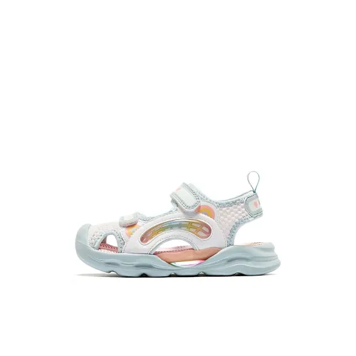 QIAODAN Детские сандалии синие и белые для детей в возрасте 3-7 лет