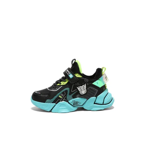 ASIAN MICKEY Детские беговые кроссовки Low Топ Черный And Синий Тонкий флис Подкладка для тепла Kids