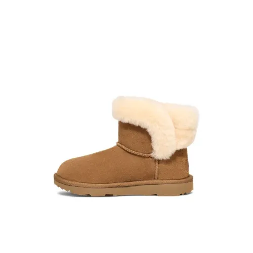 UGG Дышащие Низкие Детские Ботинки Коричневые Малыш