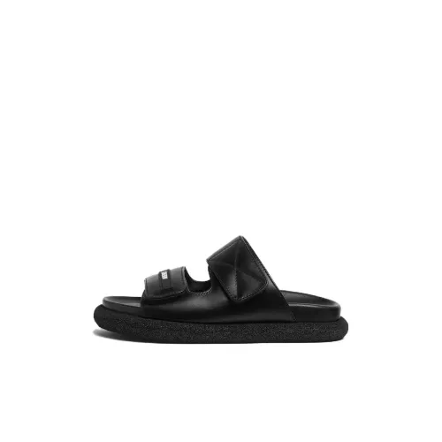 FANSIZHE Противоскользящие устойчивые к истиранию детские домашние тапочки черные для детей