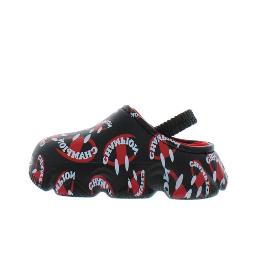 Чемпион Супер Meloso Износостойкие Детские Домашние Тапочки Черные Красные Подростки