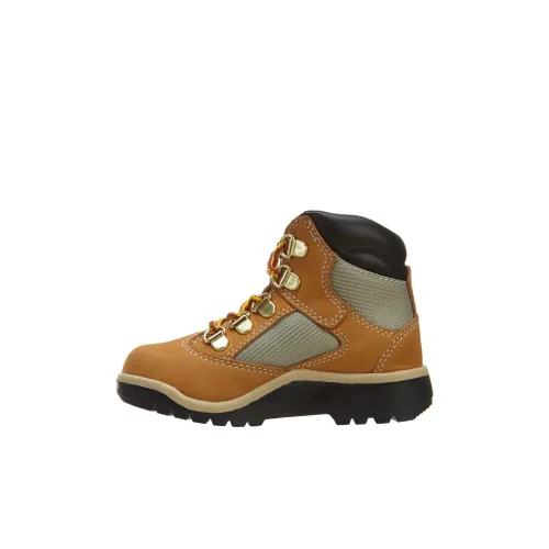 Timberland Field Boots Детская туристическая обувь коричневого цвета для дошкольников