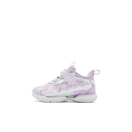 Малыш QIAODAN Ветер Концентратор 5 Противоскользящая Низкая Обувь для малышей Фиолетовая