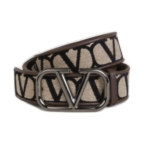 Valentino Cotton Belt Men's Beige