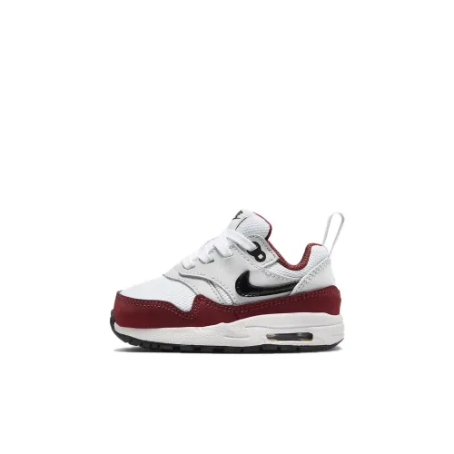 Nike Air Max 1 EasyOn Low Топ Обувь для малышей Красно-белый Infant And Toddler