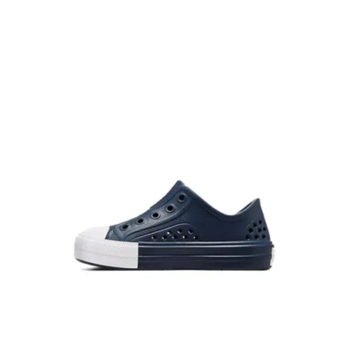 Converse Chuck Taylor All Star Детские Скейтбординги Низкие Топы Сине-белые Для Детей Дошкольного Возраста
