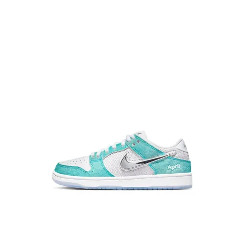 Nike Dunk SB Детские Скейтбординги Низкие Топы Зеленые Для Детей Дошкольный
