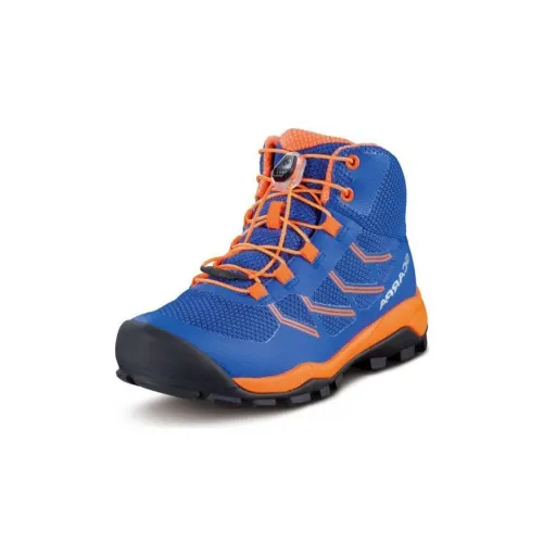 SCARPA Амортизация Износостойкий MID Топ Детская Туристическая обувь Синий Желтый Детский