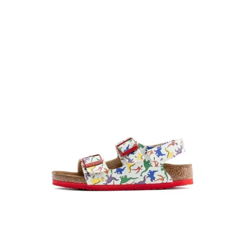 Birkenstock Children's Sandals White Red Narrow Version Baby